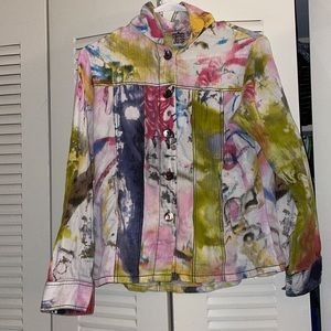 Parsley and Sage long sleeve multi colored small button up